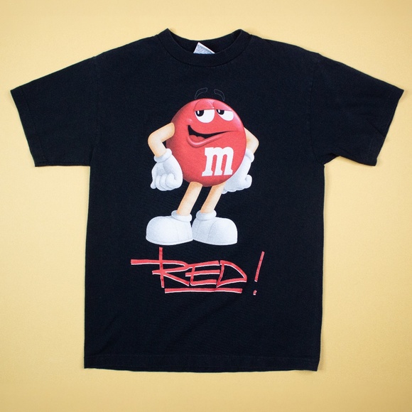 RED M&M's Candy Black T-Shirt 2011 Men's Size M - Picture 1 of 6